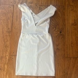 NEW Nude Body Con Mini Dress with Cross Back